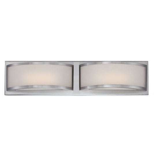 Satco 62-318 20W LED Vanity Fixture Mercer; (2) Wall Sconce; Frosted