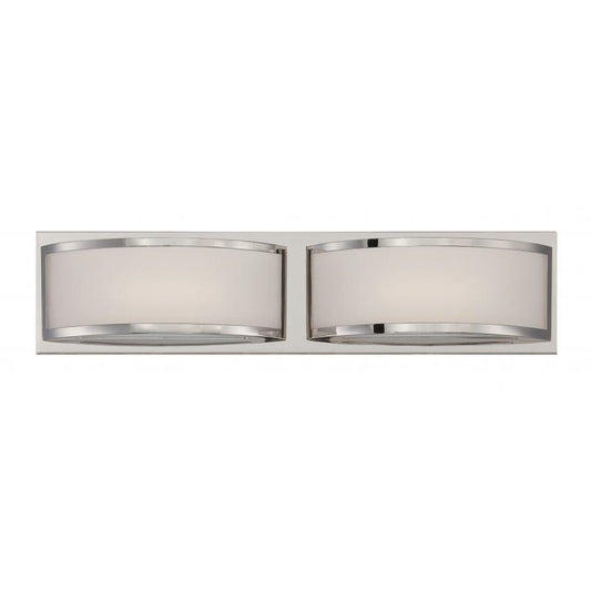 Satco 62-312 20W LED Vanity Fixture Mercer; (2) Wall Sconce; Frosted