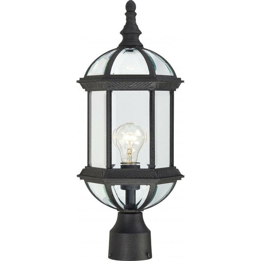 Satco 60-4976 Post Lantern Fixture Boxwood; 1 Light; 19 in.; Outdoor