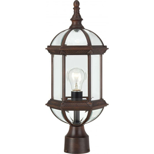 Satco 60-4975 Post Lantern Fixture Boxwood; 1 Light; 19 in.; Outdoor