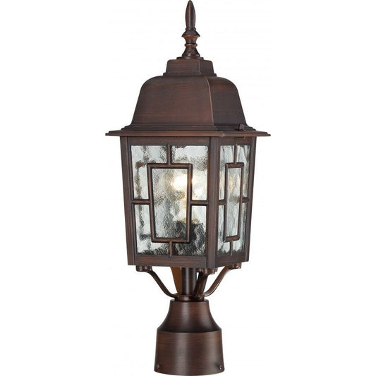 Satco 60-4928 Post Lantern Fixture Banyan; 1 Light; 17 in.; Outdoor