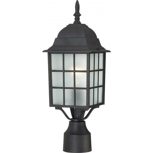 Satco 60-4909 Post Lantern Fixture Adams; 1 Light; 17 in.; Outdoor