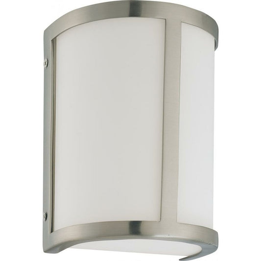 Satco 60-2868 Sconce Fixture Odeon; 1 Light; Wall with Satin White