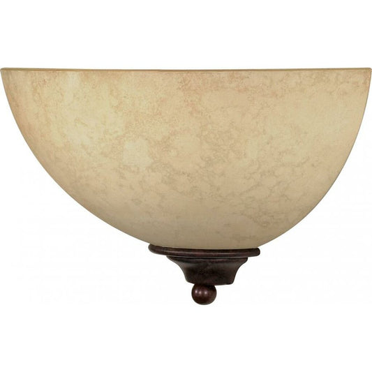 Satco 60-044 Sconce Fixture Tapas; 1 Light; 12 in.; with Tuscan Suede