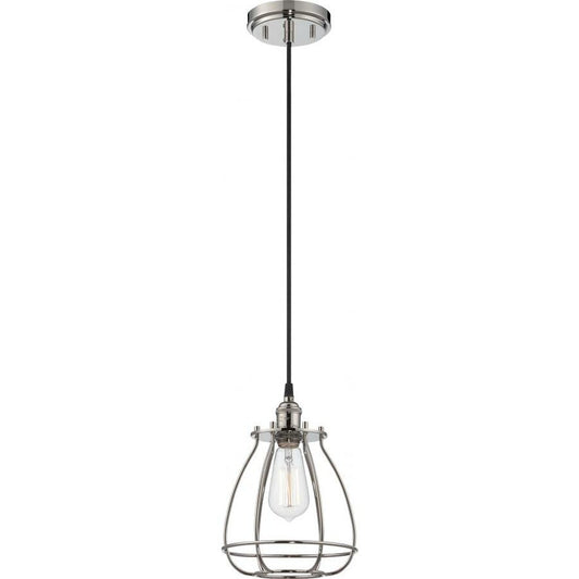 Satco 60-5401 Pendant Fixture Vintage; 1 Light; Caged Vintage Lamp
