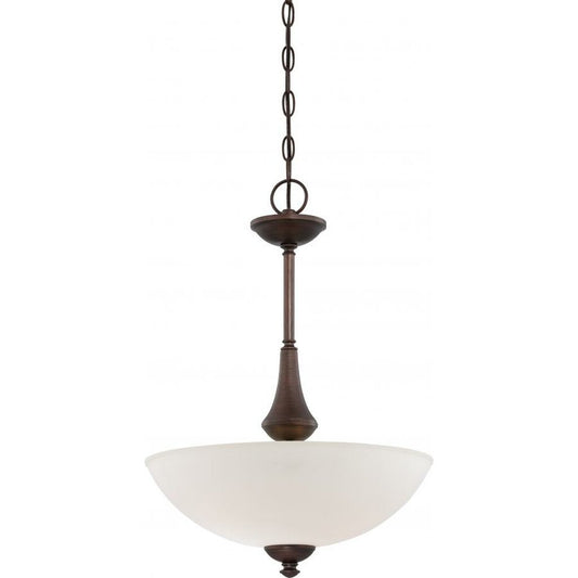 Satco 60-5138 Pendant Fixture Patton; 3 Light; with Frosted Glass