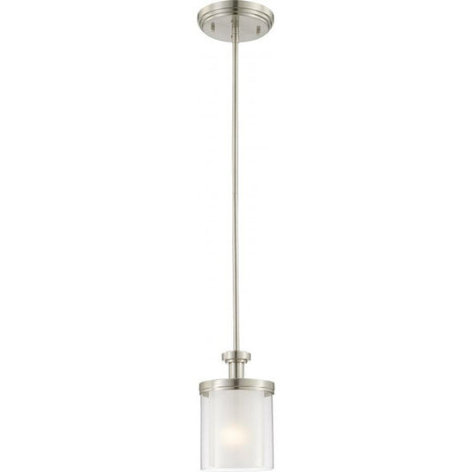 Satco 60-4648 Mini Pendant Fixture Decker; 1 Light; with Clear and