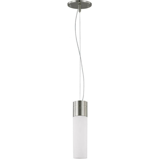 Satco 60-2932 Pendant Fixture Link; 1 Light; Tube with White Glass