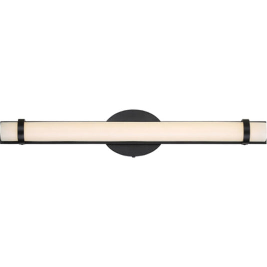 Satco 62-934 26W LED Sconce Fixture Slice; Double Wall Aged Bronze