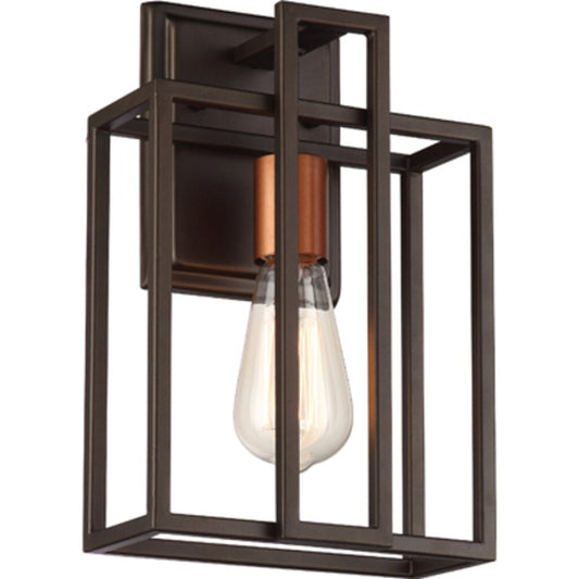Satco 60-5851 Sconce Fixture Lake; 1 Light; Wall Forest Bronze with