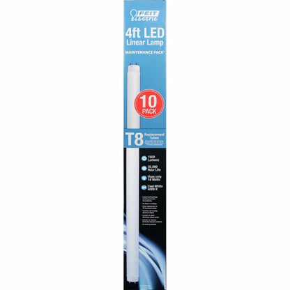 Feit Electric T848/840/LEDG2/10/RP 18W T8 Cool White LED Light Bulb