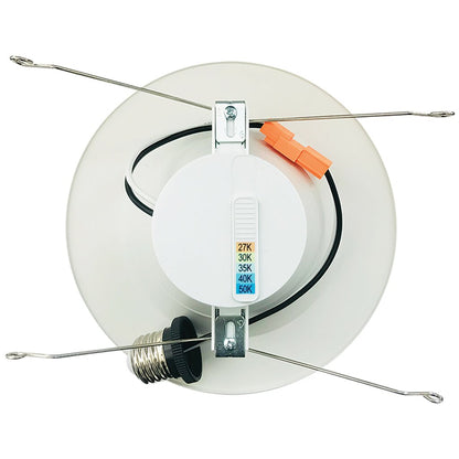 Luxrite LR23795 14W LED Baffled Trim Dimmable Fixture 5-6" Downlight