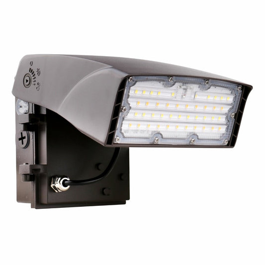 Halco 39874 15W LED Dimmable Fixture Adjustable Wallpack Watts Color