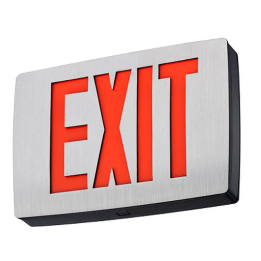 Lithonia LQC 1 R EL N LED Exit Fixture Quantum die cast aluminum exit