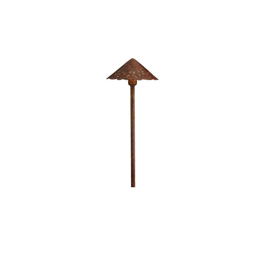 Kichler 15443TZT Fixture DECORATIVE HAMMERED ROOF PATH LIGHT - Pierced