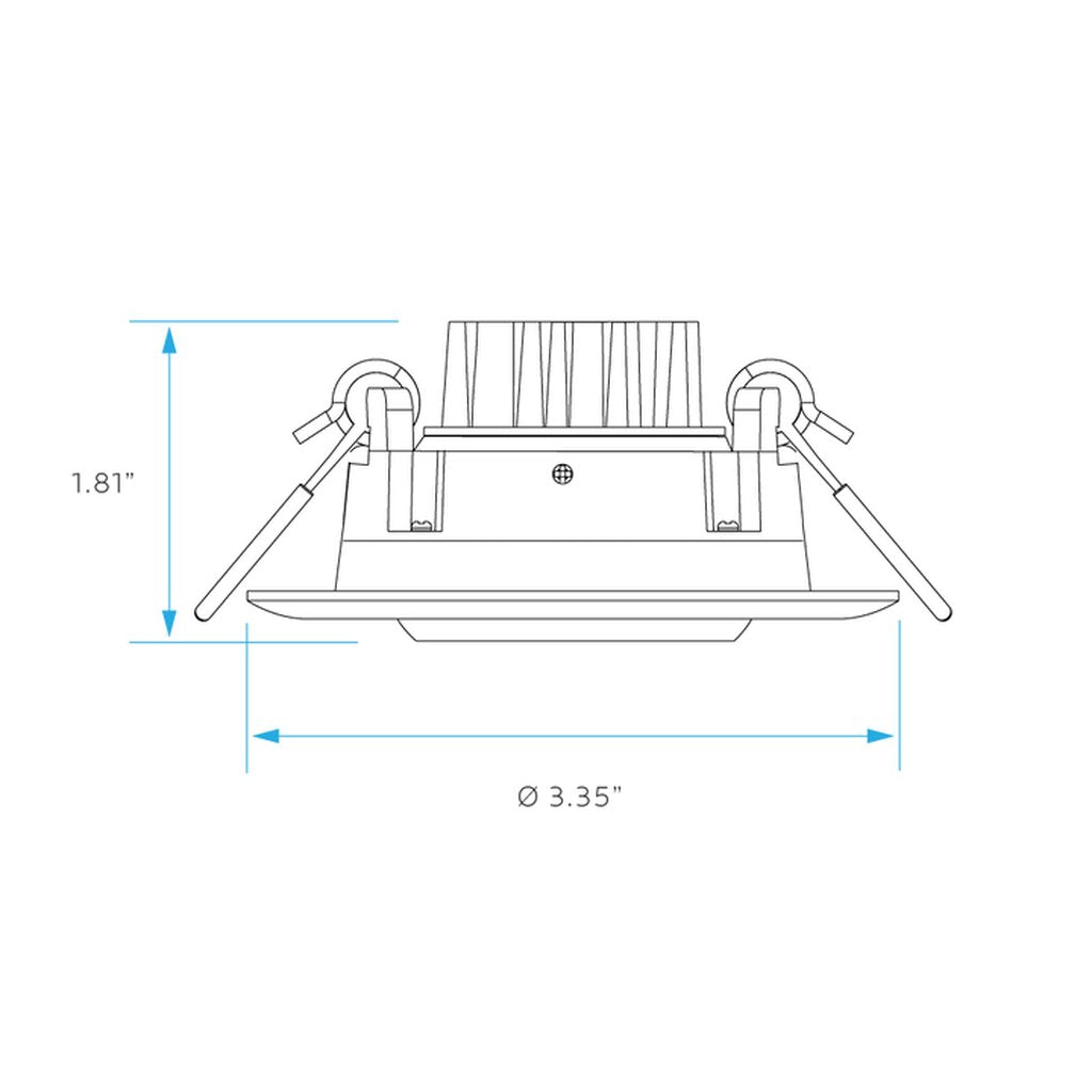 Luxrite LR23220 8W LED Gimbal Dimmable Fixture LED8W/DL3/GB/5CCT/RD