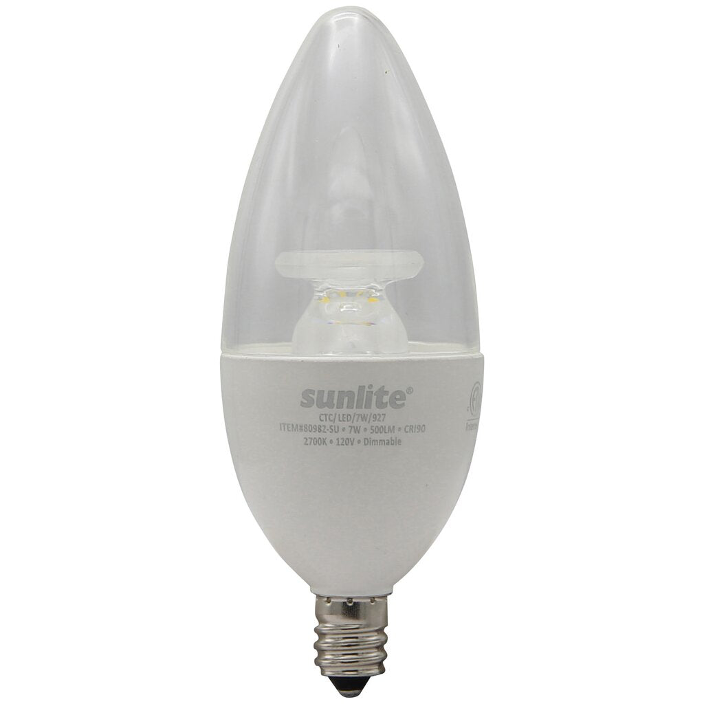 Sunlite 80982-SU 7W B13 Warm White LED Light Bulb