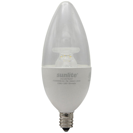 Sunlite 80982-SU 7W B13 Warm White LED Light Bulb