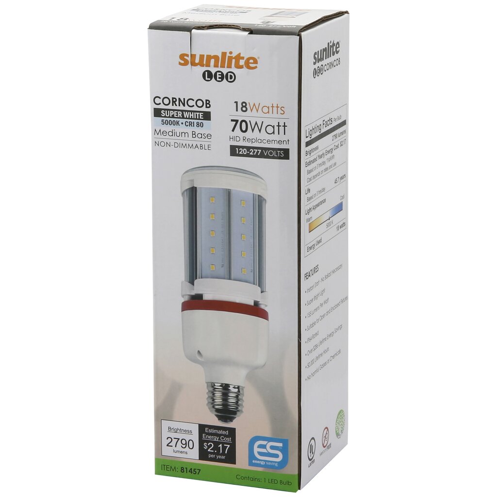 Sunlite 81457-SU 18W POST TOP Daylight LED Light Bulb