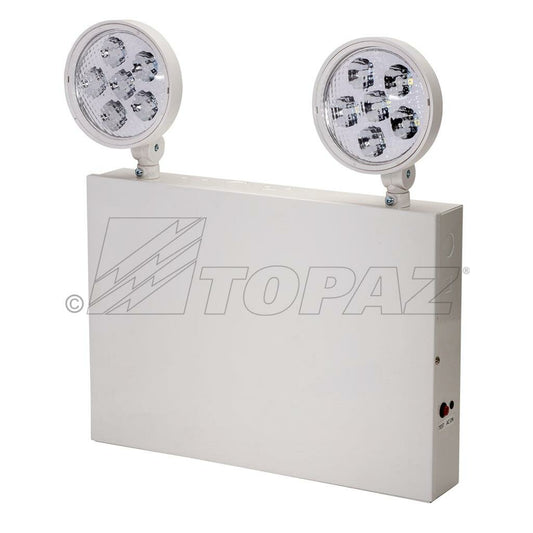 3 pack - Topaz EL2/LED/WH-NYC 2W LED Emergency Fixture 2-Head Light