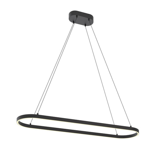 AFX GLOP4812L30D1BK 40W LED Dimmable Fixture Glo 48'' Linear Pendant