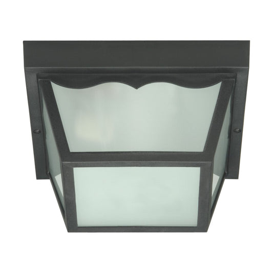 Satco SF77-891 Flush Mount Fixture 2 Light - 10'' Carport Flush with