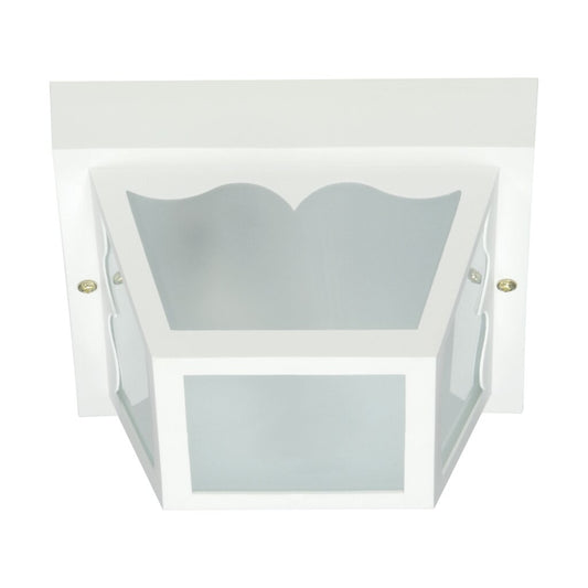 Satco SF77-835 Flush Mount Fixture 1 Light - 8" Carport Flush with