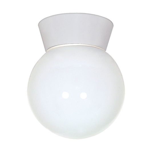 Satco SF77-532 Flush Mount Fixture 1 Light - 8" Utility Ceiling with