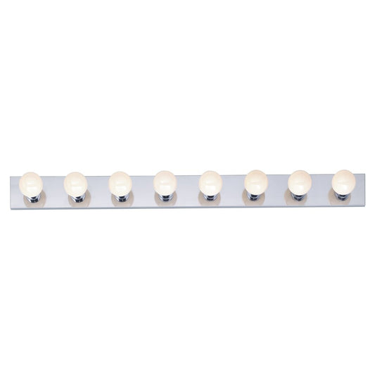 Satco SF77-195 Vanity Fixture 8 Light - 48" Strip Polished Chrome