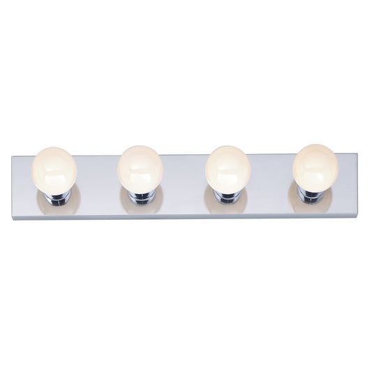 Satco SF77-193 Vanity Fixture 4 Light - 24" Strip Polished Chrome
