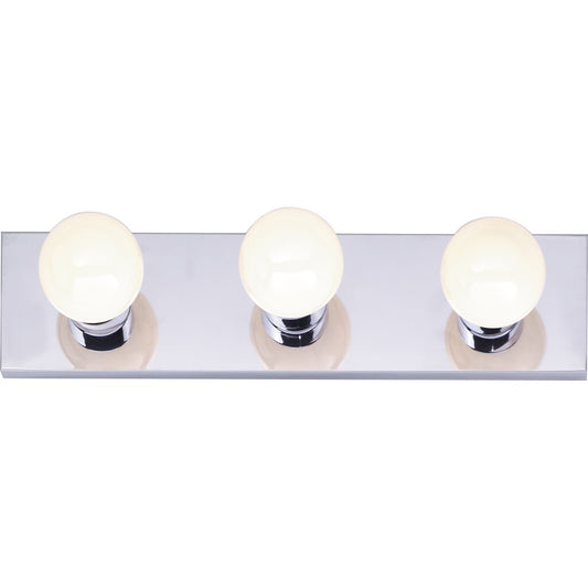 Satco SF77-192 Vanity Fixture 3 Light - 18" Strip Polished Chrome