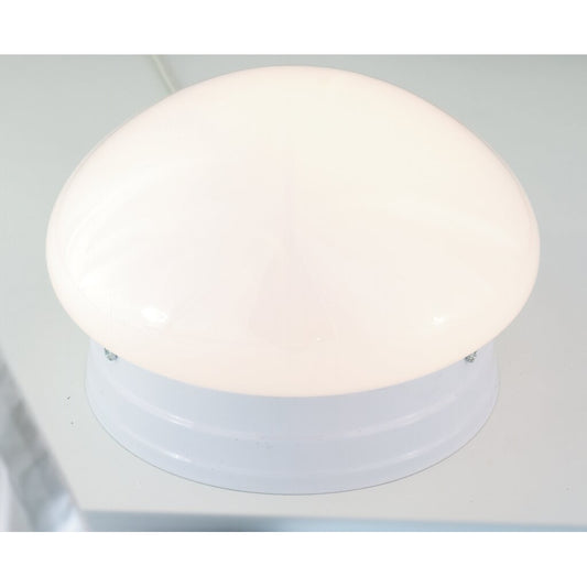 Satco SF77-060 Flush Mount Fixture 1 Light - 8" Flush with White Glass