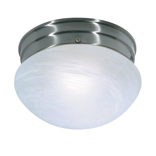 Satco SF76-671 Flush Mount Fixture 1 Light - 8" Flush with Alabaster