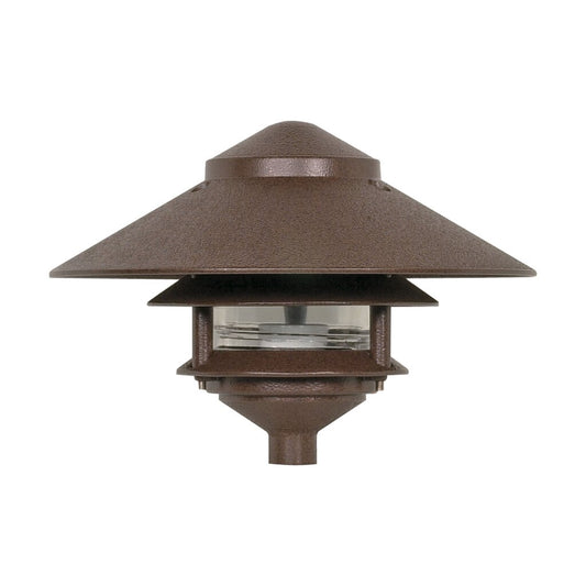 Satco SF76-635 Post Lantern Fixture 1 Light - 9" Pathway Two Louver
