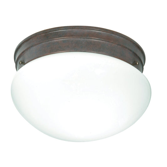 Satco SF76-602 Flush Mount Fixture 2 Light - 10" Flush with White