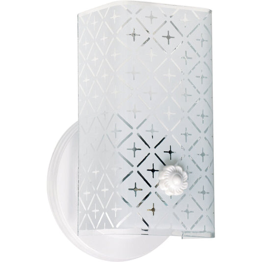 Satco SF76-273 Vanity Fixture 1 Light - 7" with Diamond "U" Channel