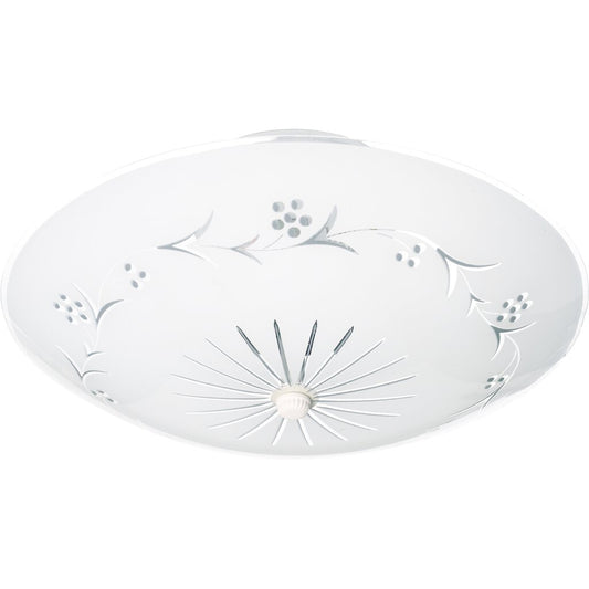 Satco SF76-268 Flush Mount Fixture 2 Light - 12" Flush with Round