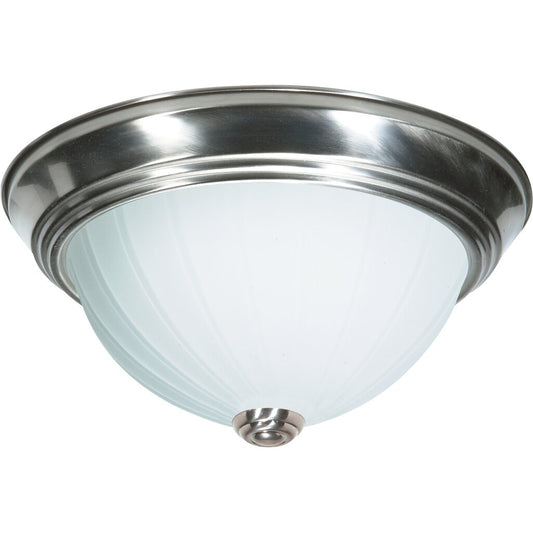 Satco SF76-245 Flush Mount Fixture 3 Light - 15" Flush with Frosted