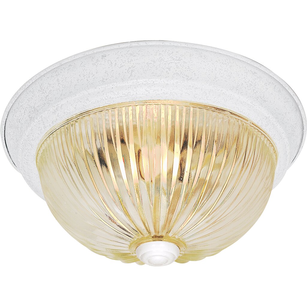 Satco SF76-193 Flush Mount Fixture 3 Light - 15" Flush with Clear