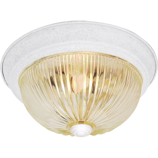 Satco SF76-193 Flush Mount Fixture 3 Light - 15" Flush with Clear