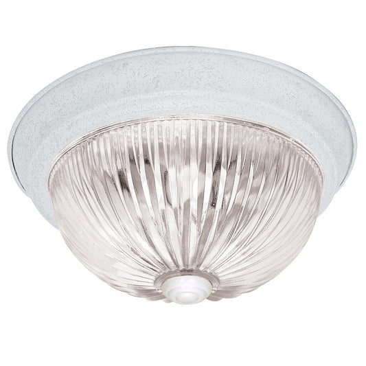 Satco SF76-191 Flush Mount Fixture 2 Light - 11" Flush with Clear
