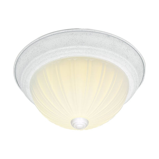 Satco SF76-125 Flush Mount Fixture 2 Light - 11" Flush with Frosted