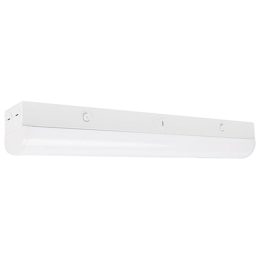 Satco 65-698 20W LED Linear Strip Fixture 2 ft.; Light; White Finish;