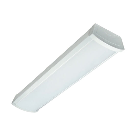 Satco 65-1088 20W LED Ceiling Wrap Fixture 2 ft.; 5000K; White Finish;