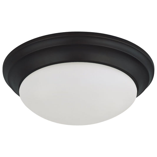 Satco 62-689 25W LED Flush Mount Fixture Twist & Lock 14 in.; Matte
