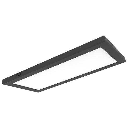 Satco 62-1785 47W LED Black Trim Fixture Blink Pro Plus; 12 in. x 48