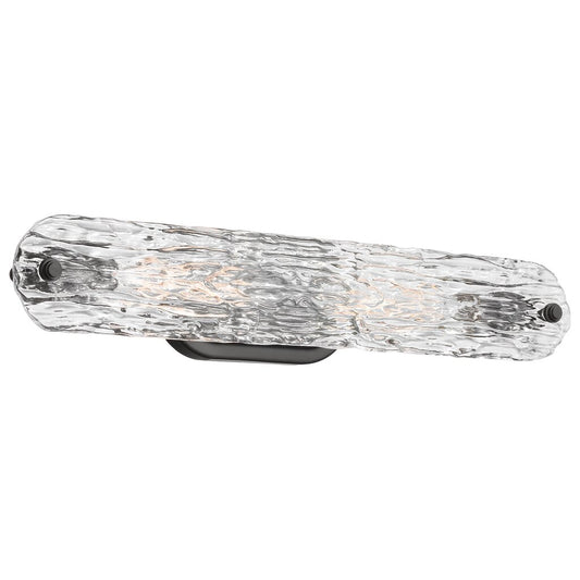 Satco 60-7812 Vanity Fixture Glacier; 2 Light Medium Base; 60 Watt;