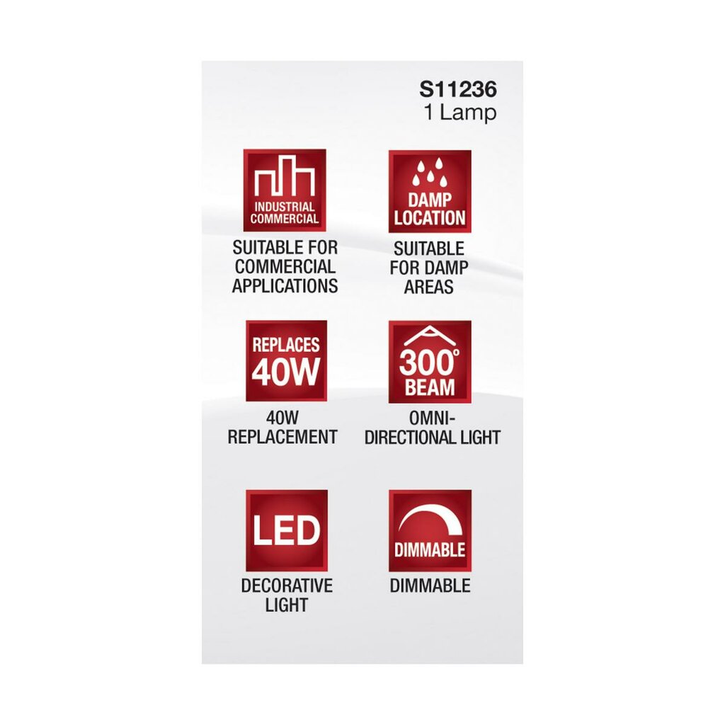 Satco S11236 5W T4 LED Light Bulb