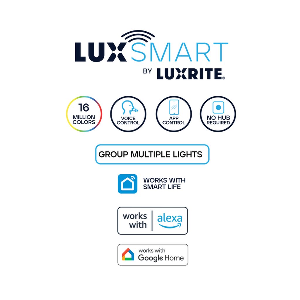 Luxrite LR22748 13W 6" Square LED Downlight Dimmable Fixture