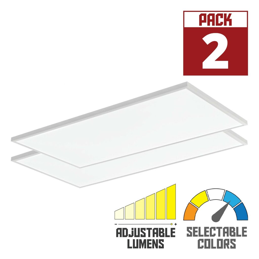 Lithonia STAKS 2X4 ALO6 SWW7 35W/55W LED Flat Panel Dimmable Fixture 4